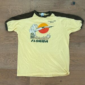 Yellow Florida Vintage Graphic T-Shirt
